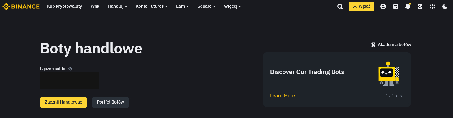 Boty handlowe Binance