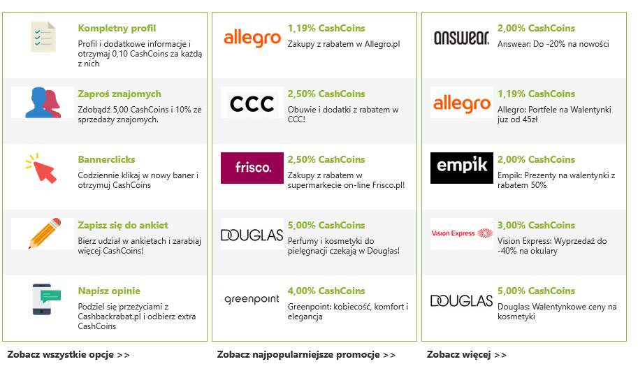 Sposoby na zarabienie pieniędzy na Cashbackrabat Sposoby na zarabienie pieniędzy na Cashbackrabat